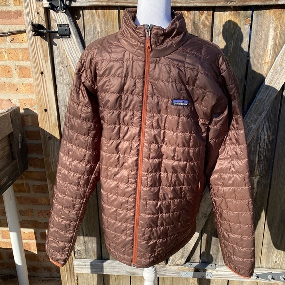 NEW 2022 Patagonia men’s Nano puff jacket XL & L Reg fit cone brown NWT perfect - Picture 3 of 14